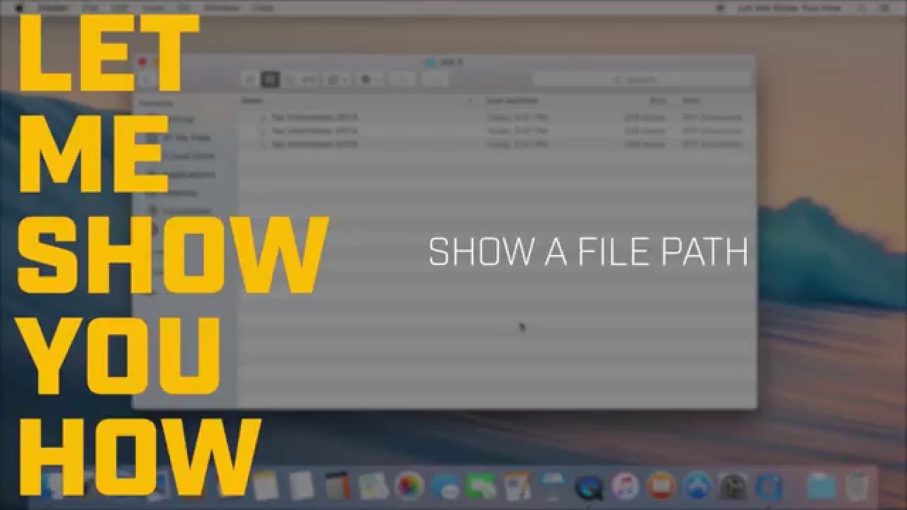 get path for file on mac